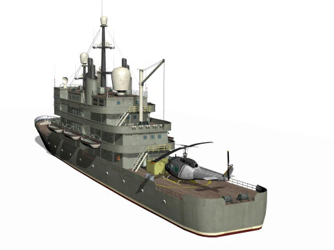 Old ship 3D Model