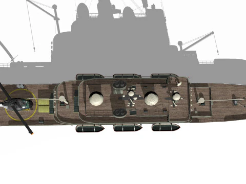 Old ship 3D Model