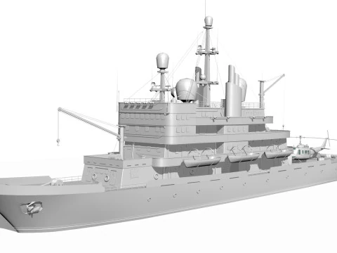 Old ship 3D Model