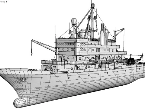 Old ship 3D Model