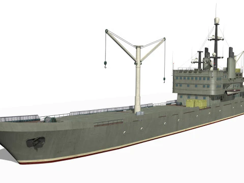 Old ship 3D Model