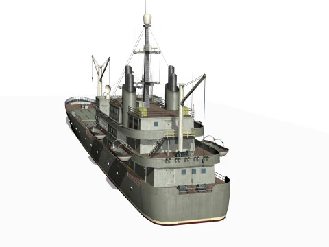Old ship 3D Model