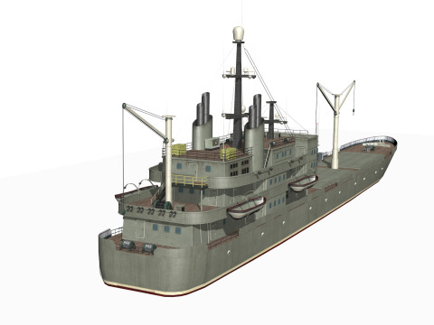 Old ship 3Dモデル