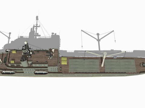 Old ship 3D Model
