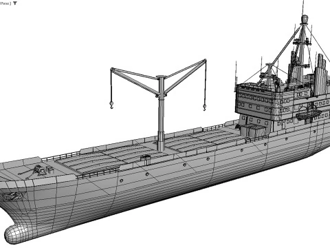 Old ship 3D Model