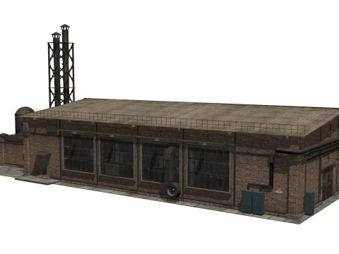 Old industrial building 3D Model