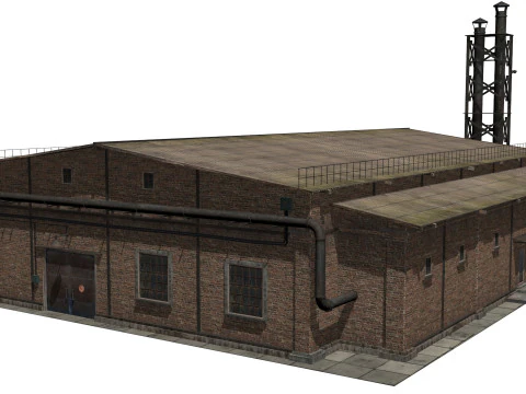 Old industrial building 3D Model