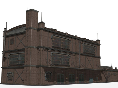 Старое промышленное здание 3D Модель