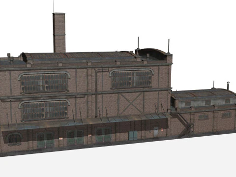 Old industrial building 3D Model