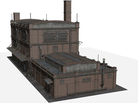 Old industrial building 3D Model