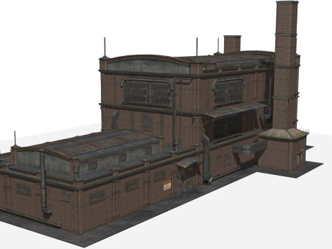 Old industrial building 3D Model