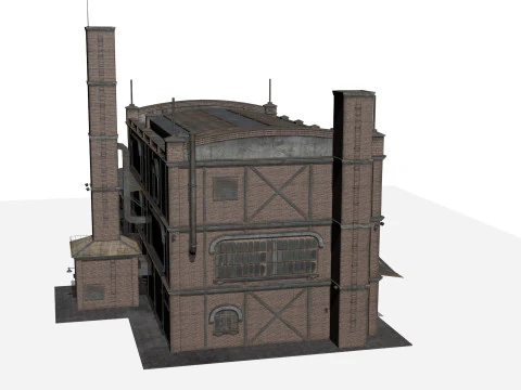Old industrial building 3D Model