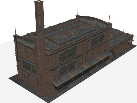 Old industrial building 3D Model