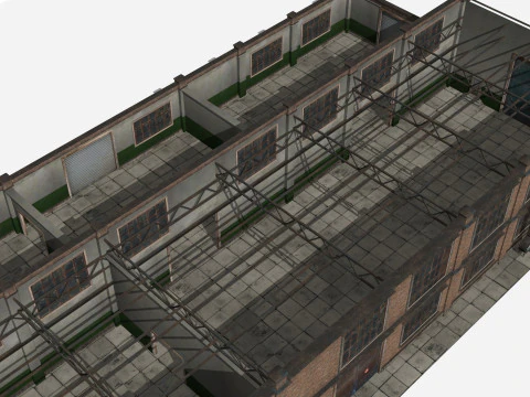 Bangunan industri tua Model 3D