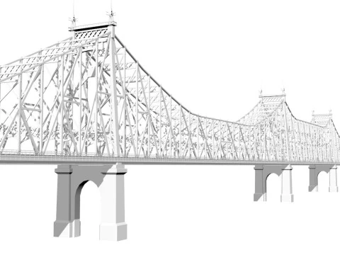 Jembatan Queensboro Model 3D