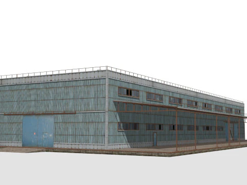 Bangunan logam Model 3D