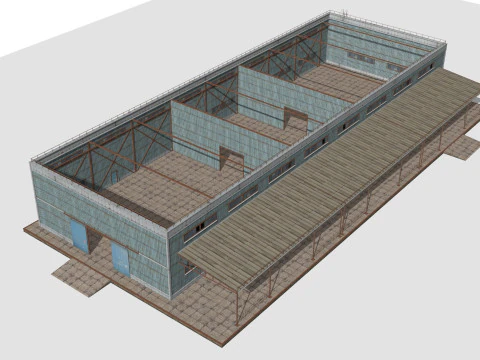 Costruzione in metallo Modello 3D