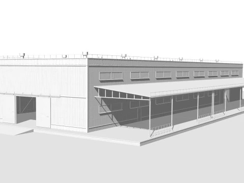 Costruzione in metallo Modello 3D