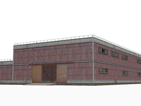 Budynek metalowy Model 3D