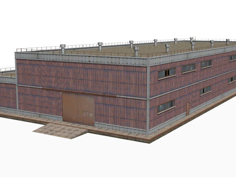 Bangunan logam Model 3D