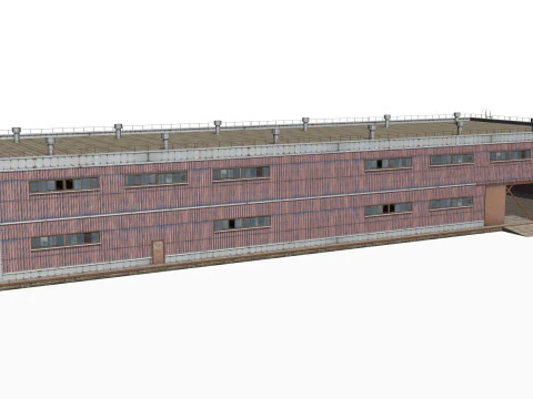 Bangunan logam Model 3D