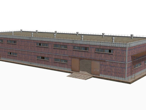 Bangunan logam Model 3D