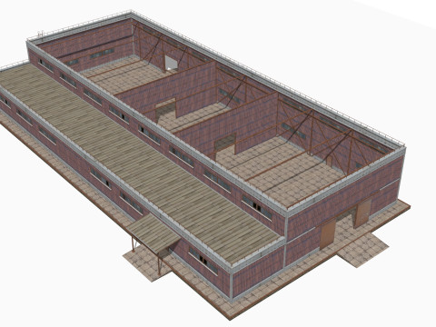 Costruzione in metallo Modello 3D