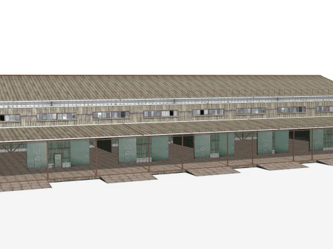 Armaz&eacute;m met&aacute;lico Modelo 3D