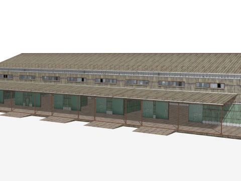 Armaz&eacute;m met&aacute;lico Modelo 3D