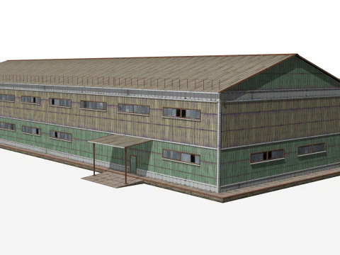 Armaz&eacute;m met&aacute;lico Modelo 3D