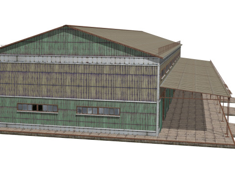 Metal warehouse 3D Model
