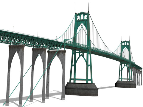 Pontes EUA Modelo 3D