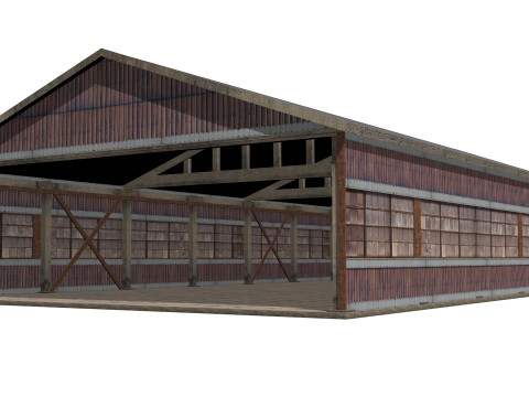 Stary warsztat metalowy Model 3D