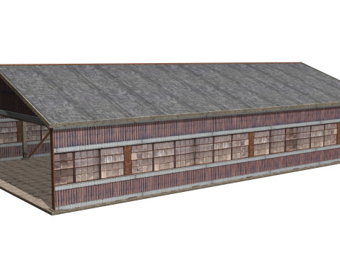 Stary warsztat metalowy Model 3D