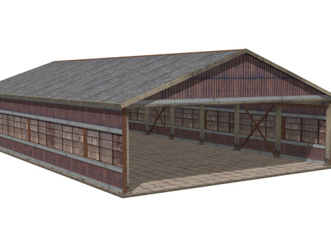 Stary warsztat metalowy Model 3D