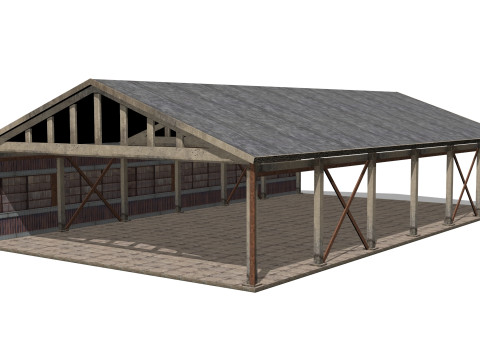 Stary warsztat metalowy Model 3D