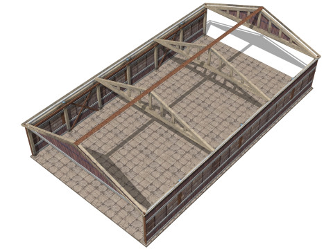 Stary warsztat metalowy Model 3D