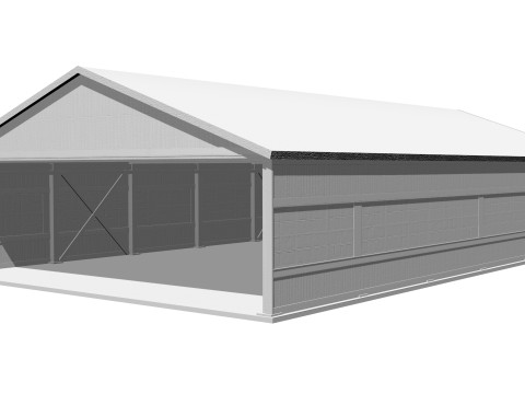 Stary warsztat metalowy Model 3D