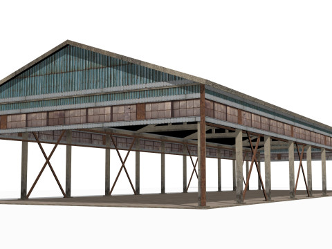 Стара промислова будівля 3D Модель