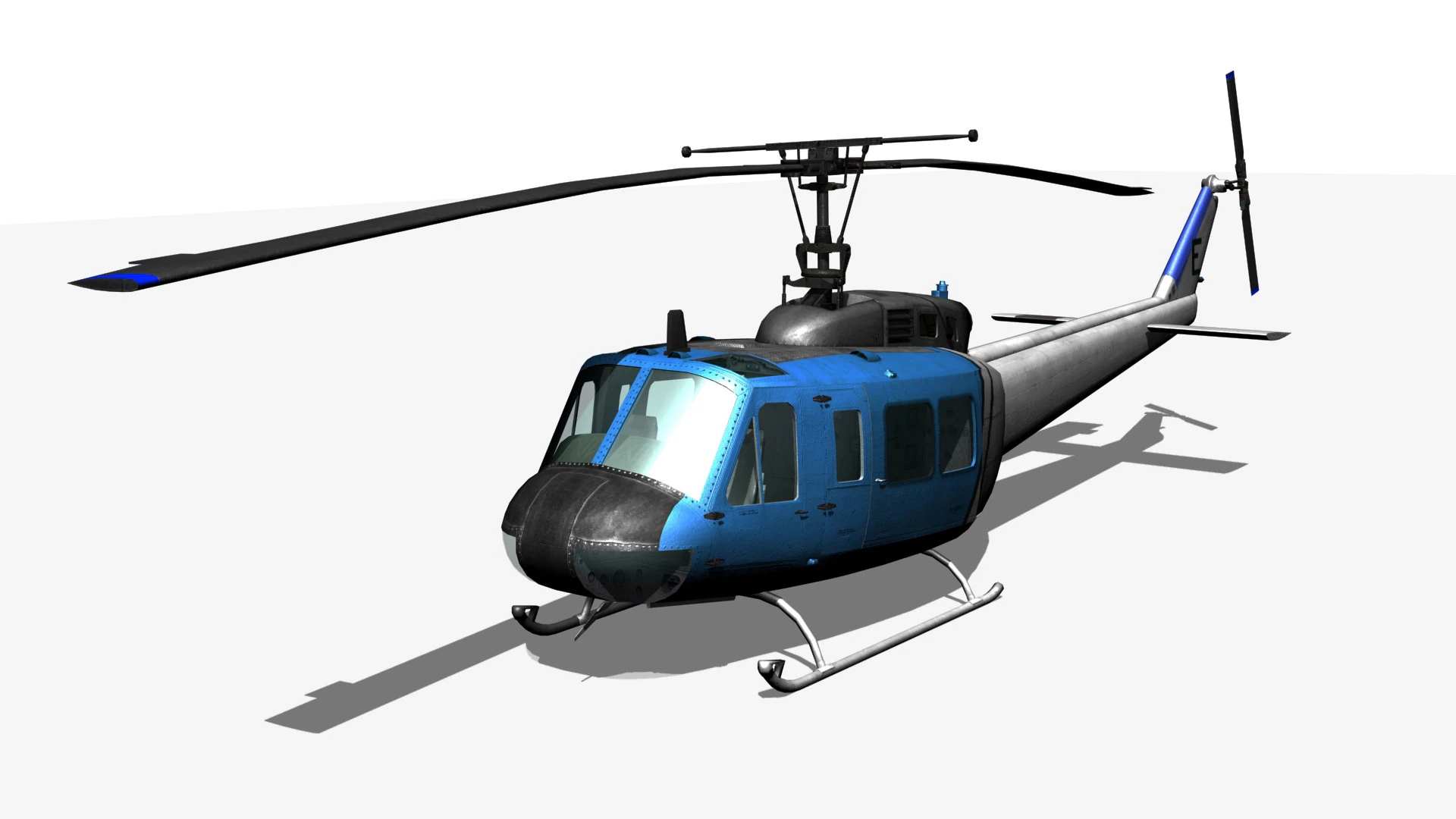 Elicottero UH1 Modello 3D .c4d .max .obj .3ds .fbx .stl .blend 