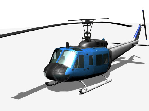 Elicottero UH1 Modello 3D
