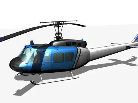 Elicottero UH1 Modello 3D