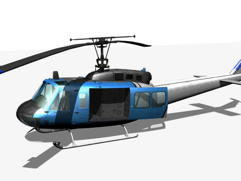 Elicottero UH1 Modello 3D