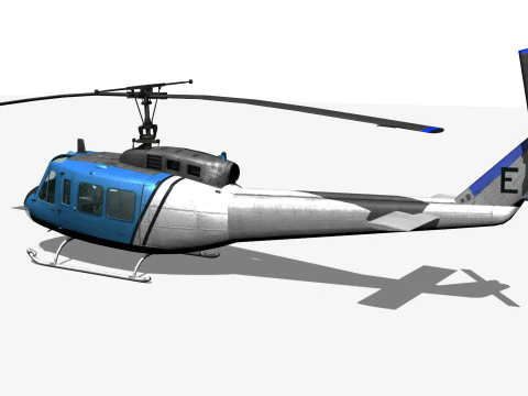 Elicottero UH1 Modello 3D
