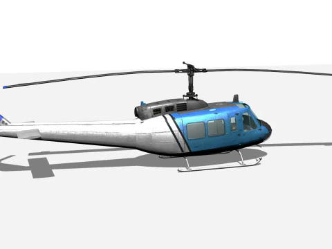 Elicottero UH1 Modello 3D