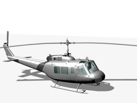 Elicottero UH1 Modello 3D