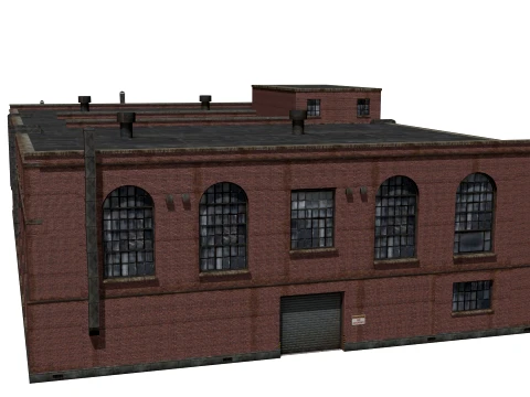 Old brick factory 3D Model