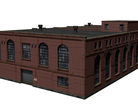 Old brick factory 3D Model