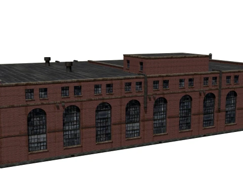 Old brick factory 3D Model