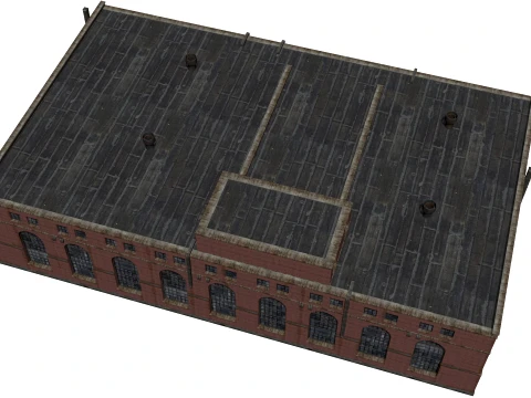 Old brick factory 3D Model